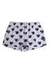 Dolce & Gabbana White Black Heart Print Men Boxer Short Swimwear